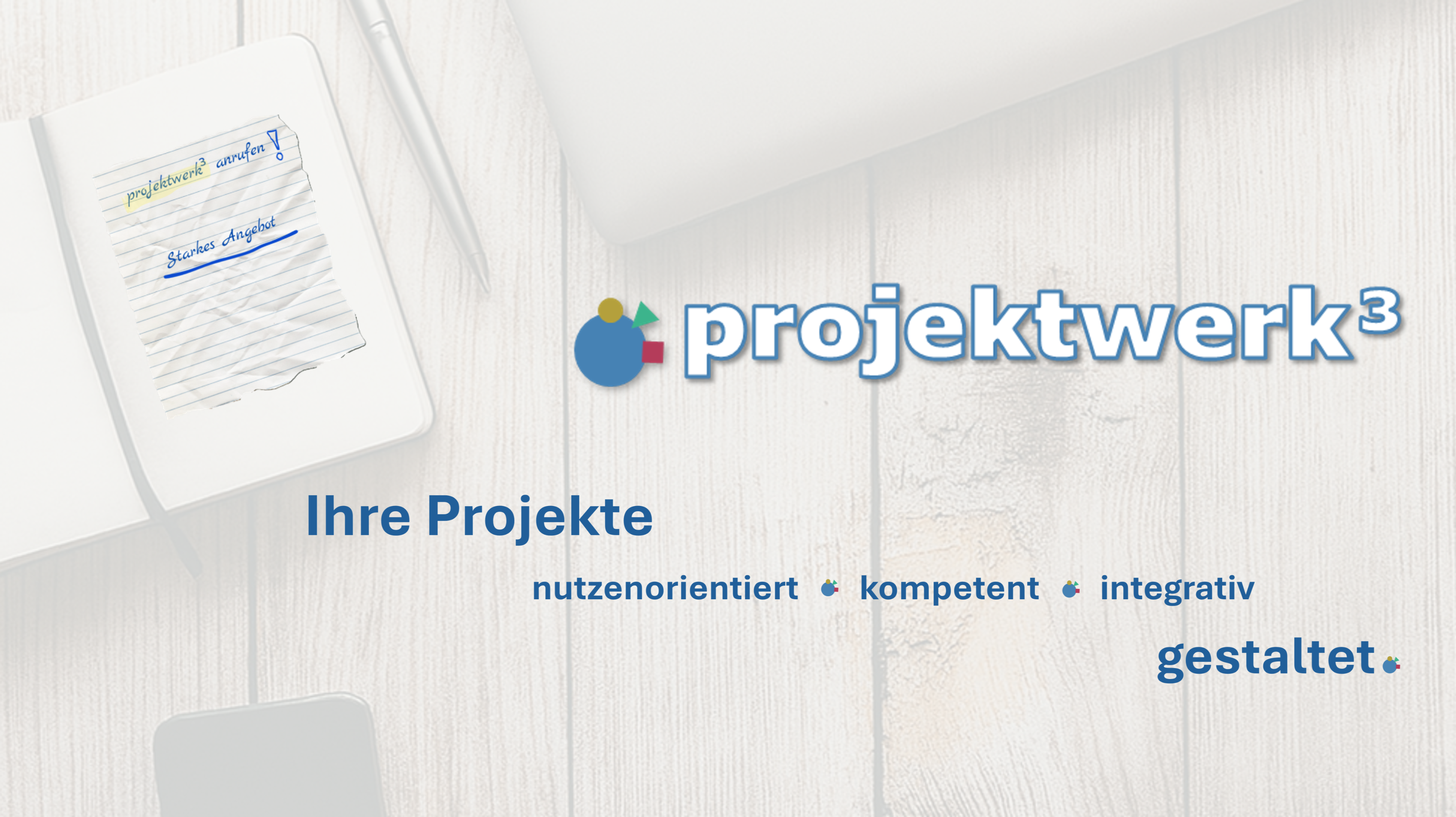 projektwerk³ Titel Hintegrund